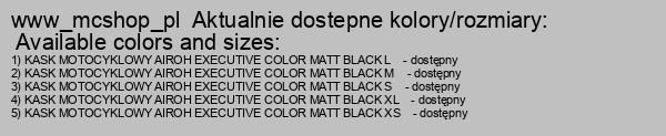 KASK AIROH EXECUTIVE COLOR BLACK MATT S