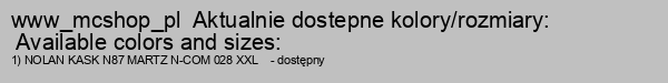 NOLAN KASK N87 MARTZ N-COM 028 S
