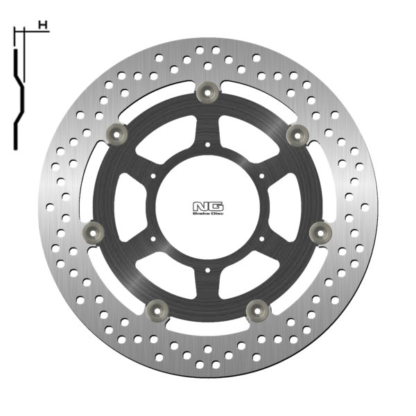 NG1582G TARCZA HAMULCOWA HONDA CBR 600F 01-07 ABS