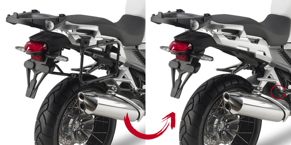 Givi PLR1110 Mocowanie boczne Hondy Crosstourer
