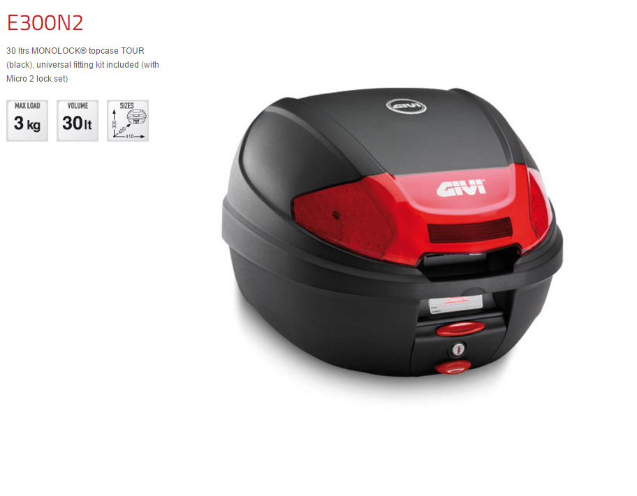 Kufer Givi E300N2 Monolock - 30 litrów