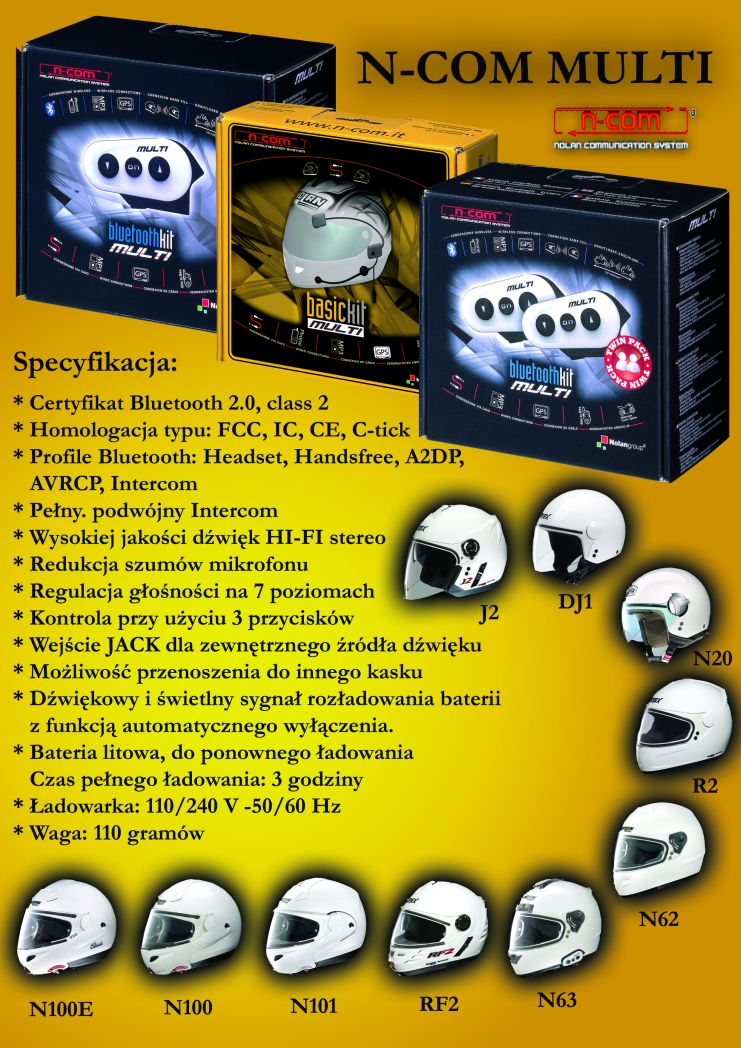 N-COM MULTI - Basic Kit Multi, Bluetooth Kit Multi