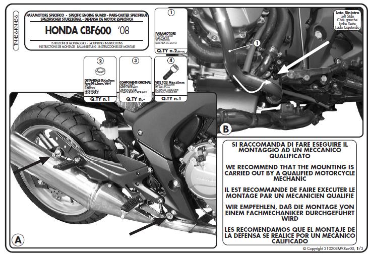 Kappa KN456 Gmole Cbf 600S/ Cbf 600N (04 > 09)