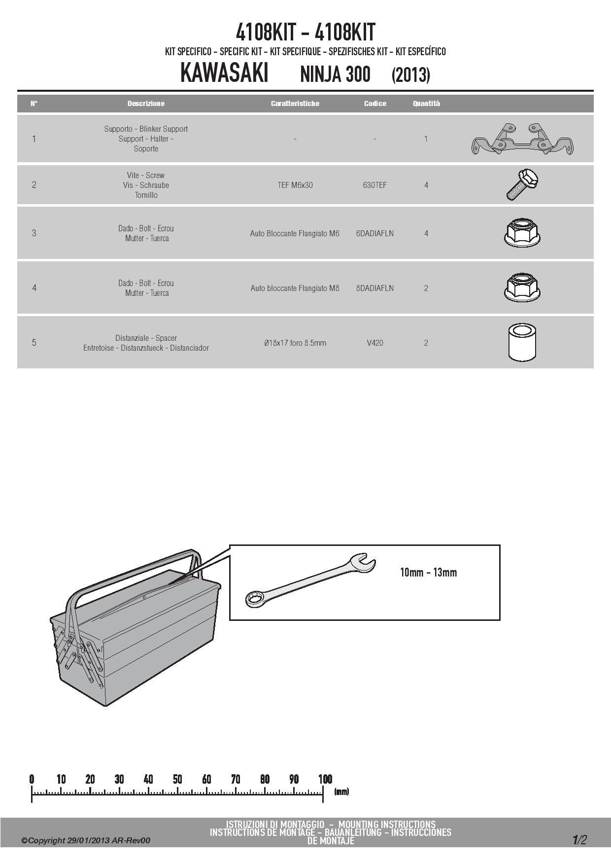 KAPPA 4108KIT ADAPTER DO Montazu STELAŻA TE4108K BEZ UŻYCIA STELAŻA CENTRALNEGO