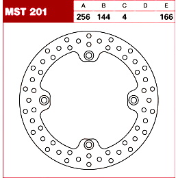 TRW Tarcza hamulcowa MST201 HONDA XR 650 XL NX CB