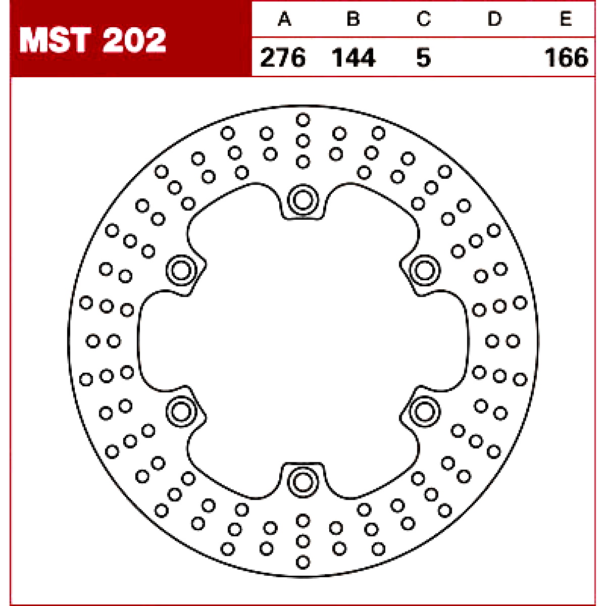 TRW Tarcza hamulcowa MST202 HONDA SLR 650 NT 700 C