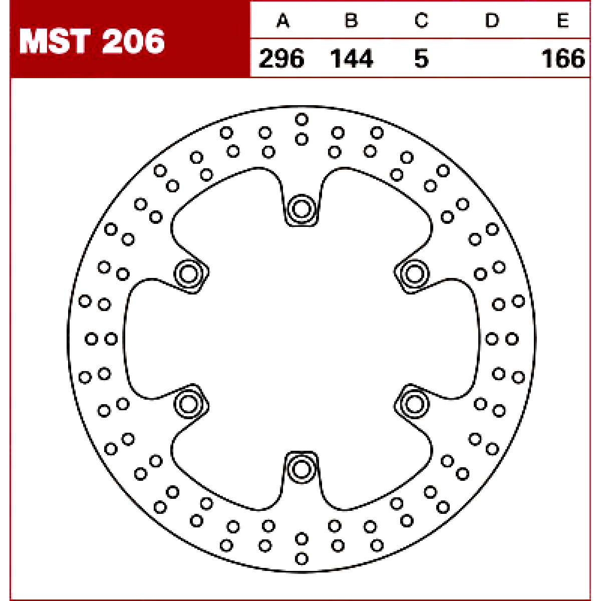 TRW Tarcza hamulcowa MST206 HONDA VT 750 CAGIVA CA