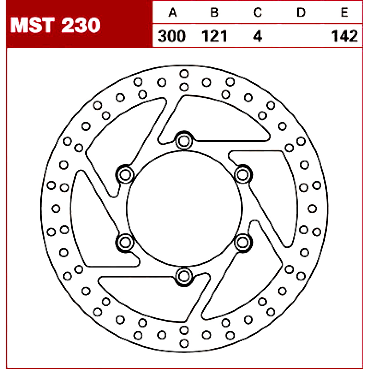 TRW Tarcza hamulcowa MST230 SUZUKI DR 800 650 XF 6