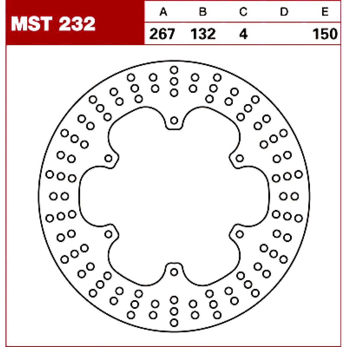 TRW Tarcza hamulcowa MST232 YAMAHA XT 600 Z Tener
