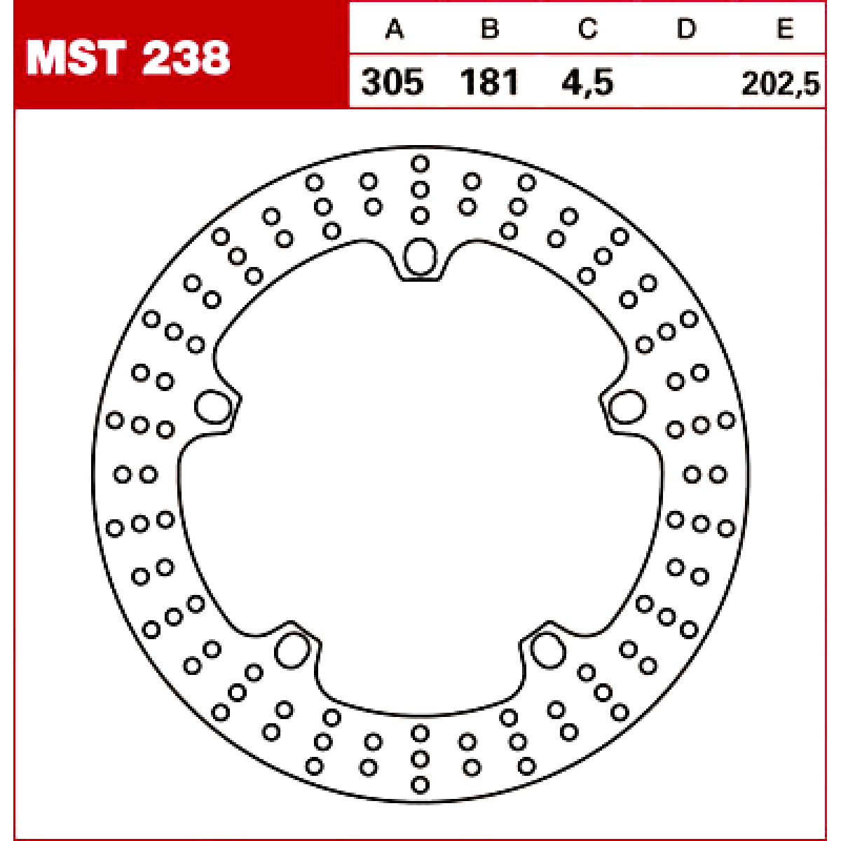 TRW Tarcza hamulcowa MST238 BMW R 1200 GS RS R1150