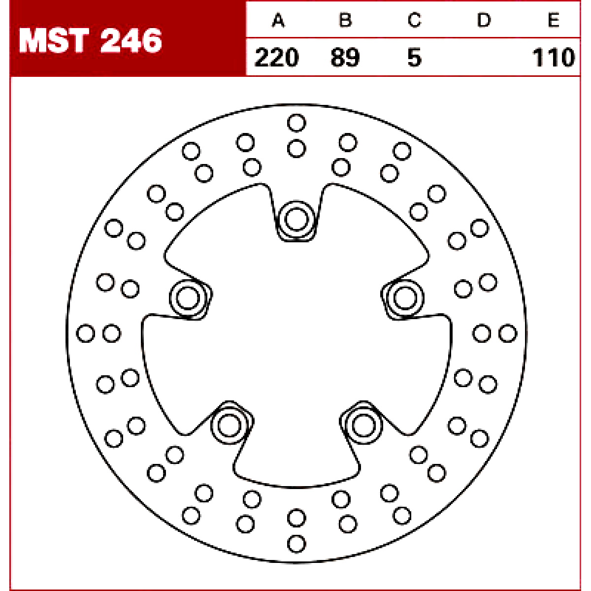 TRW Tarcza hamulcowa MST246 SUZUKI TL SV GSX -R 60