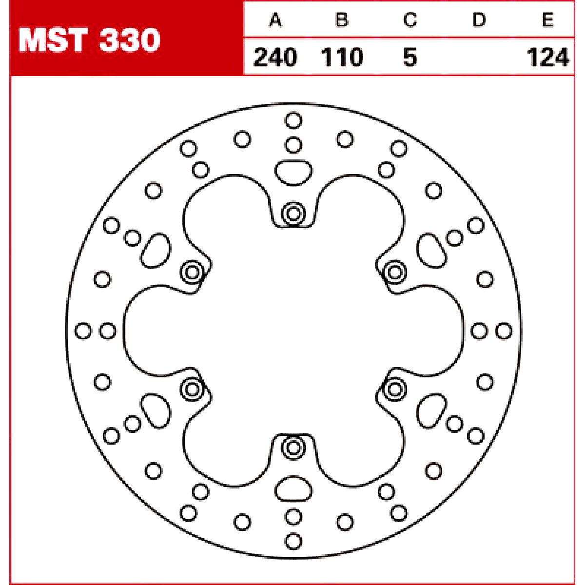 TRW Tarcza hamulcowa MST330 BMW G 650 XCO APRILIA