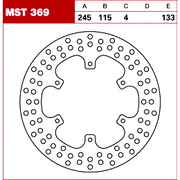 TRW Tarcza hamulcowa MST369 YAMAHA XTZ 750 Super T