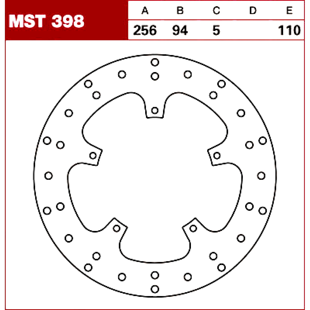TRW Tarcza hamulcowa MST398 HONDA VFR 750 F 800 78