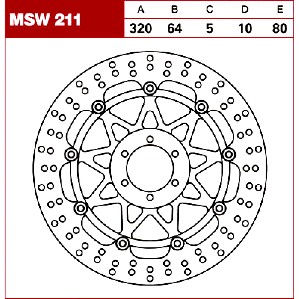TRW Tarcza hamulcowa MSW211 VOXAN MOTO KTM BENELL