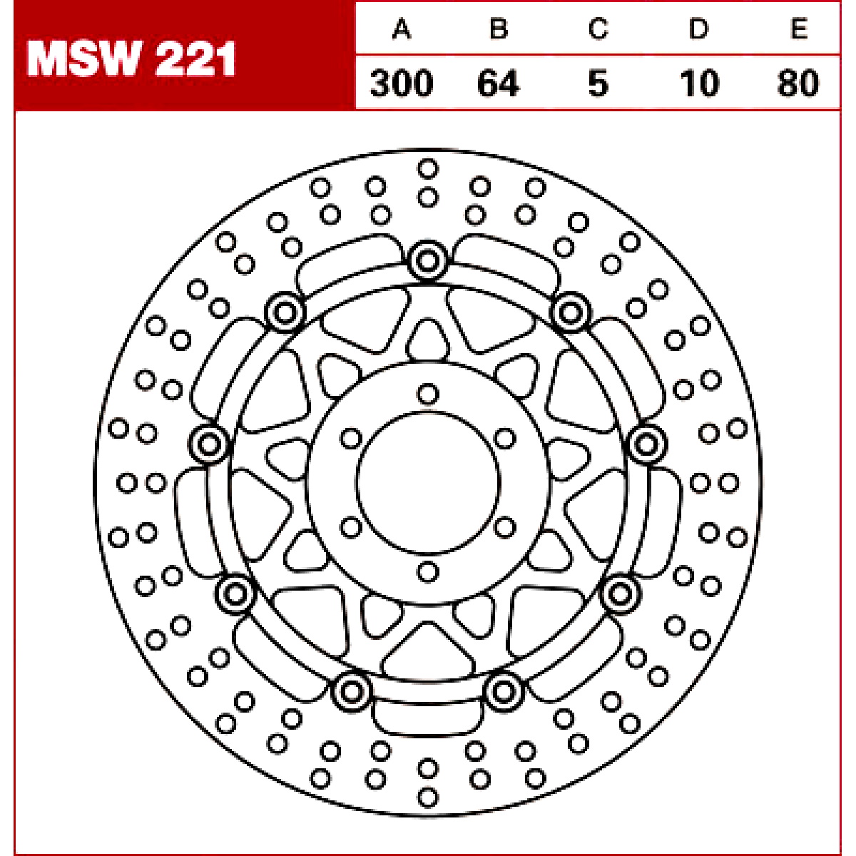 TRW Tarcza hamulcowa MSW221 YAMAHA TRX TDM MOTO