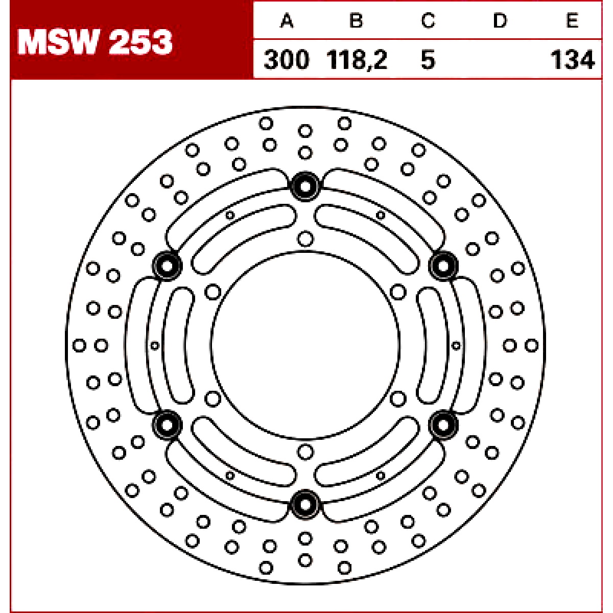 TRW Tarcza hamulcowa MSW253 BMW F 650 700 800 GS A