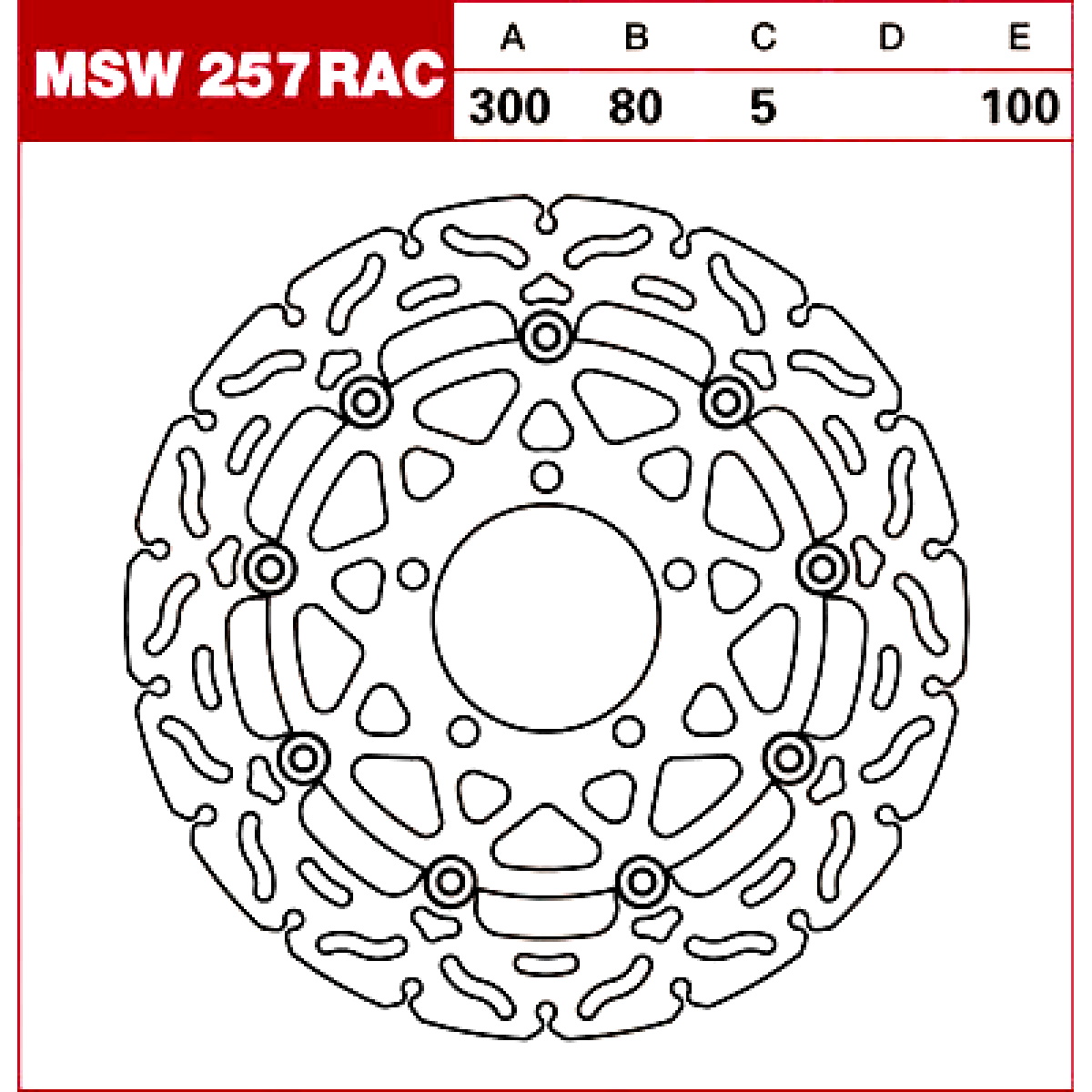 TRW Tarcza hamulcowa MSW257RAC KAWASAKI ZX-6 ER-6F