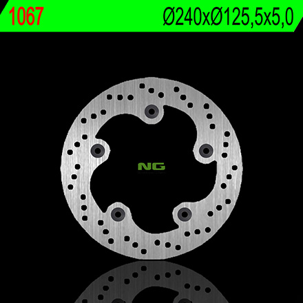 NG1067 TARCZA HAMULCOWA KYMCO XCITING 250/300/500 (240X125,5X5) (5X10,5MM)