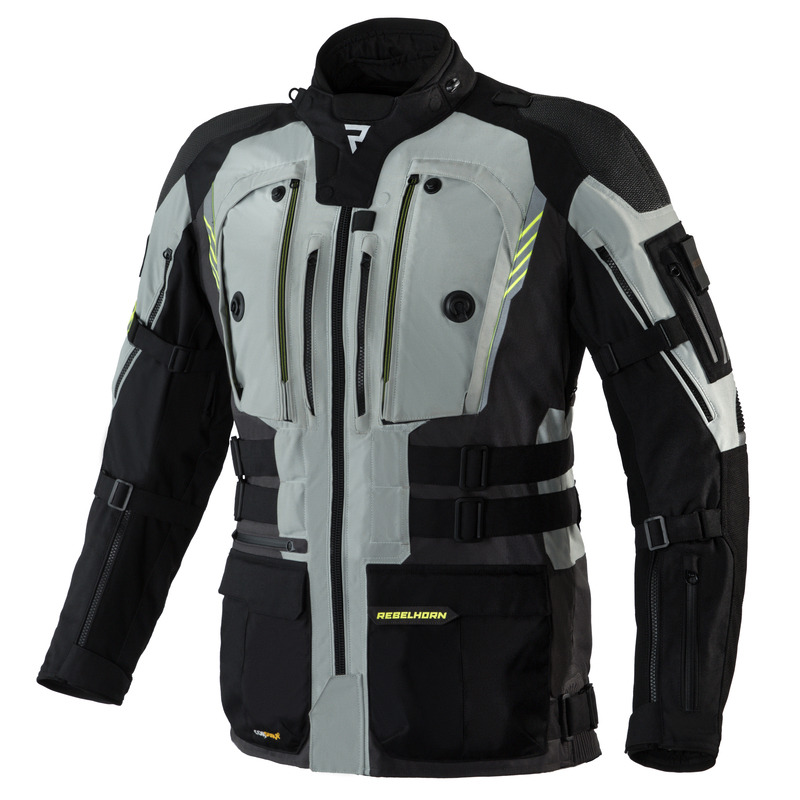 KURTKA TEKSTYLNA REBELHORN PATROL GREY/BL/FLO YEL