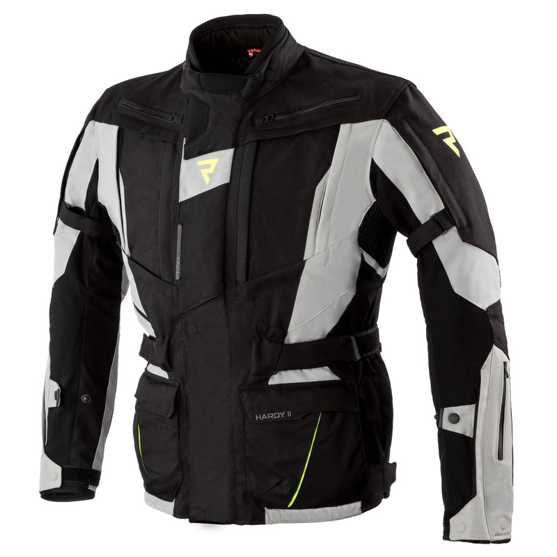 REBELHORN KURTKA TEKST HARDY II GREY/BLACK/FLO YE