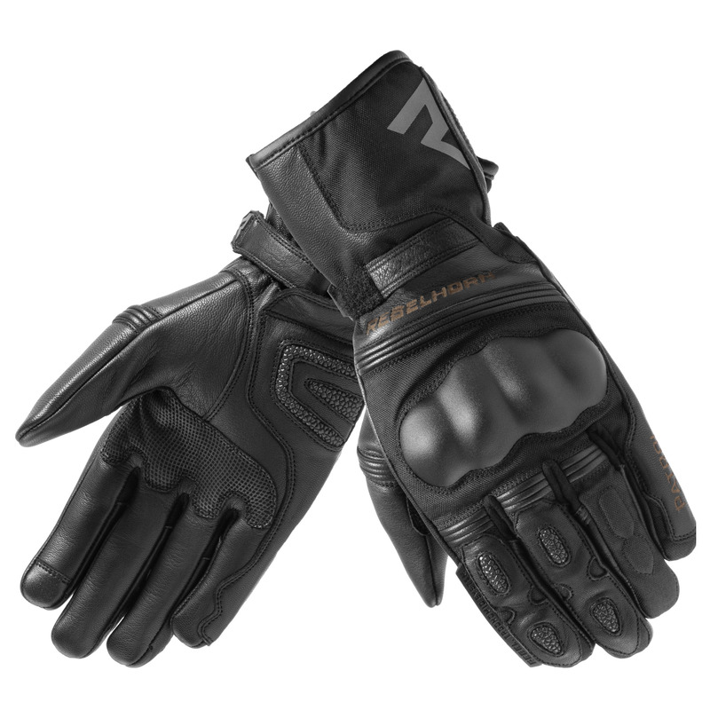 REBELHORN RĘKAWICE SKÓRZANE PATROL LONG BLACK