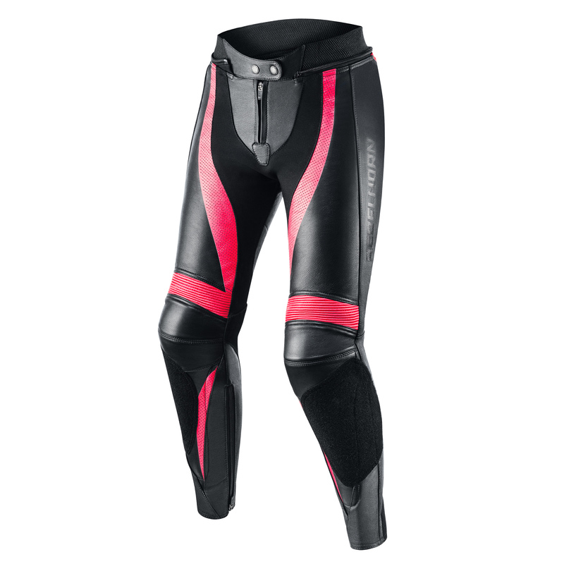 REBELHORN SPODNIE SKÓRZANE REBEL LADY BLACK/PINK