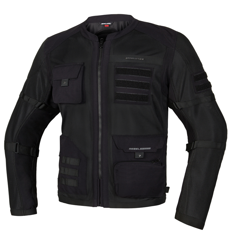 REBELHORN KURTKA MOTOCYKLOWA TEKST BRUTALE BLACK