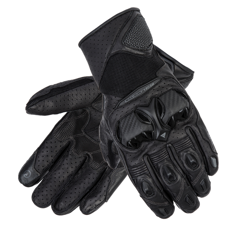 REBELHORN RĘKAWICE SKÓRZANE FLUX II BLACK