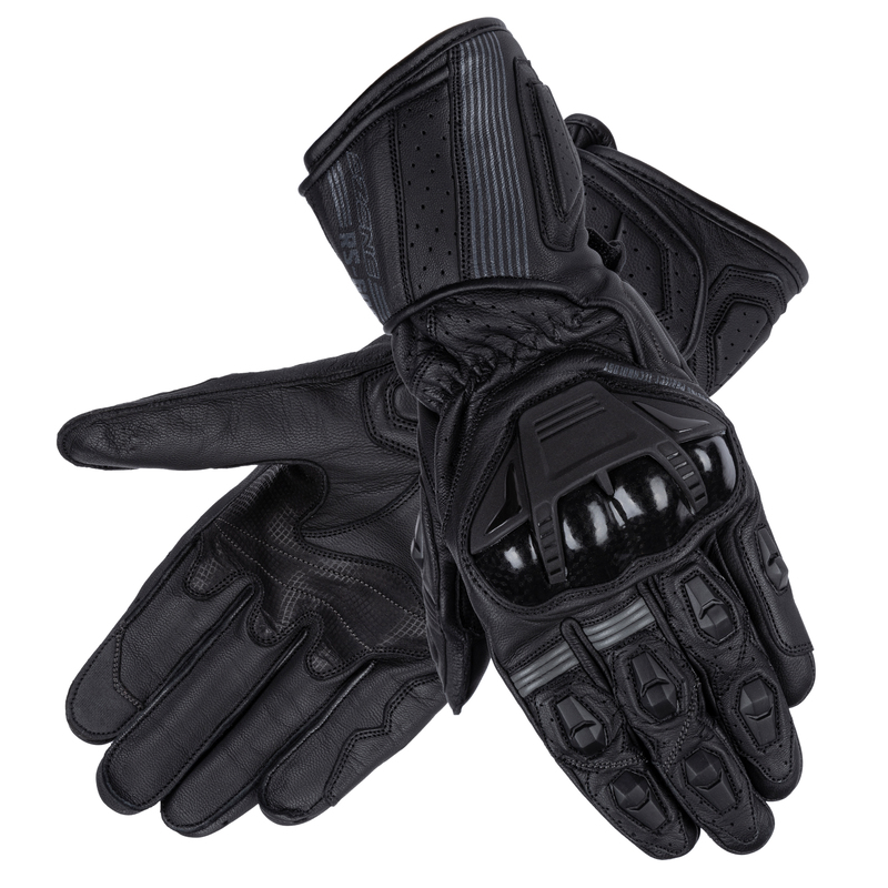 OZONE RĘKAWICE SKÓRZANE RS600 BLACK/GREY