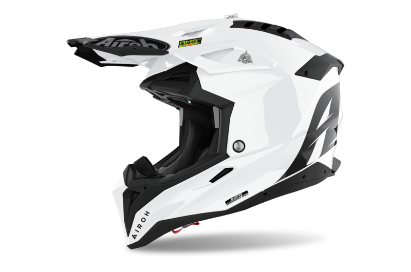 AIROH KASK OFF-ROAD AVIATOR 3 COLOR WHITE GLOSS