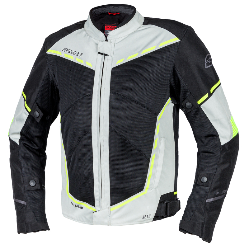 OZONE KURTKA TEKSTYLNA JET II ICE/BLACK/FLUO YELLO