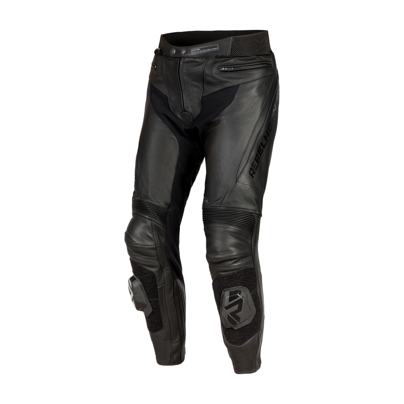 REBELHORN SPODNIE SKÓRZANE FIGHTER BLACK
