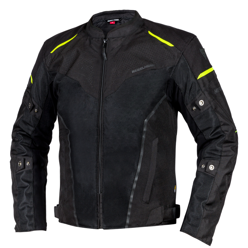REBELHORN KURTKA TEKSTYLNA HIFLOW IV BLACK/FLO YEL