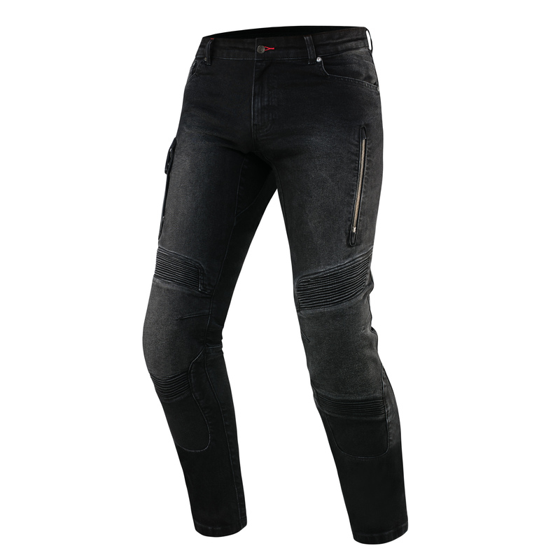 REBELHORN SPODNIE MOTOCYKL JEANS VANDAL DENIM BLAC