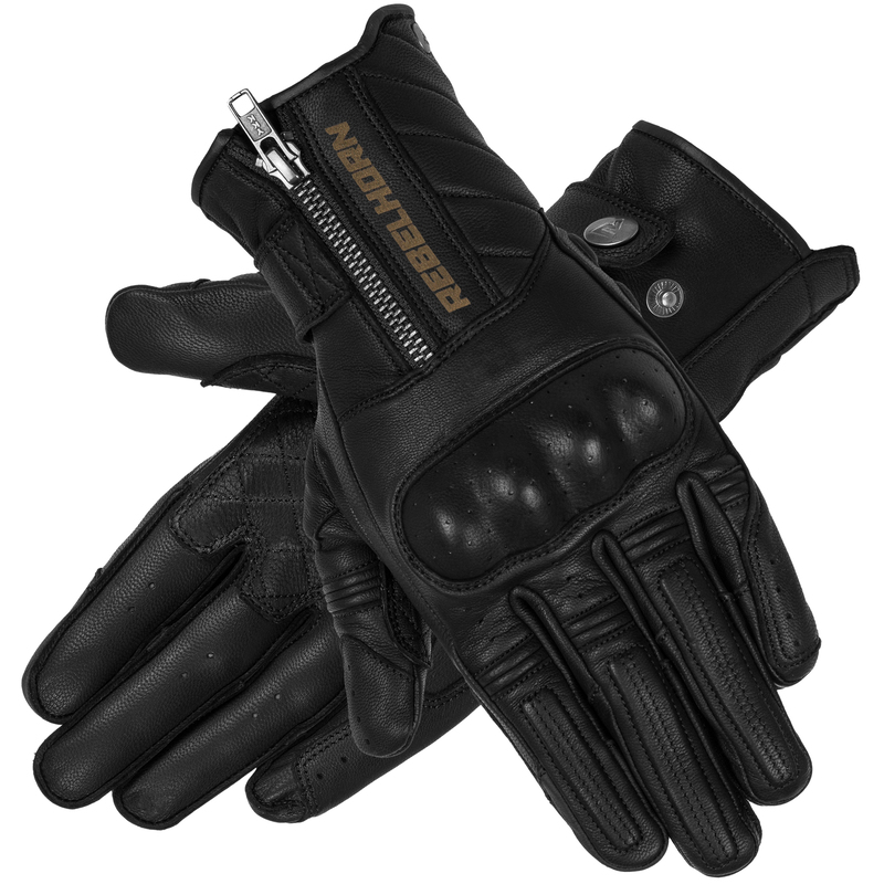 REBELHORN RĘKAWICE SKÓRZANE HUNTER BLACK