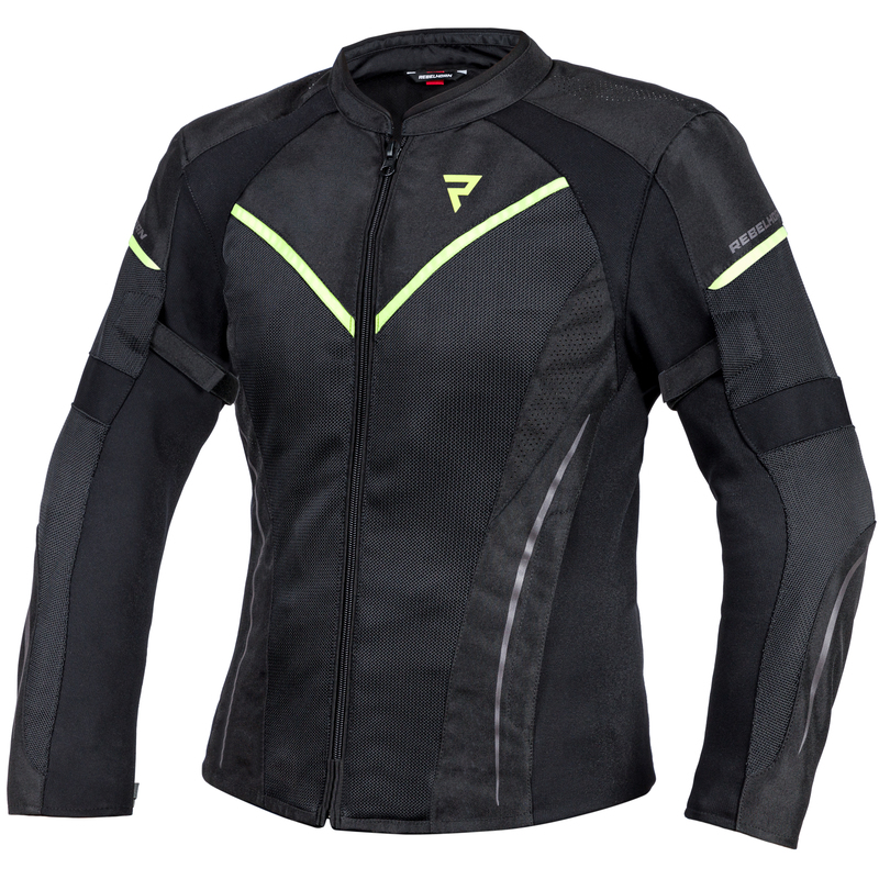 REBELHORN KURTKA TEKSTYLNA FLUX LADY BLACK/FLO YEL
