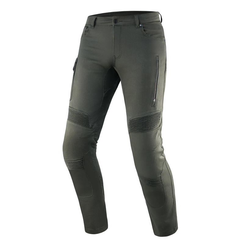 REBELHORN SPODNIE MOTO JEANS VANDAL TWILL OLIVE