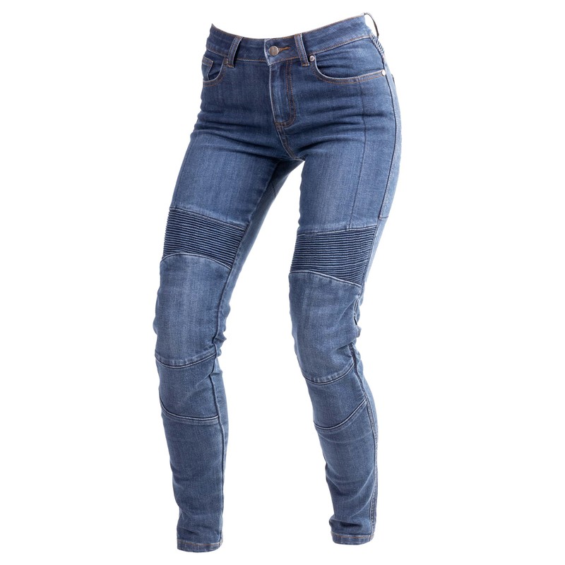 OZONE SPODNIE MOTO JEANS AGNESS II LADY WASHED BLU