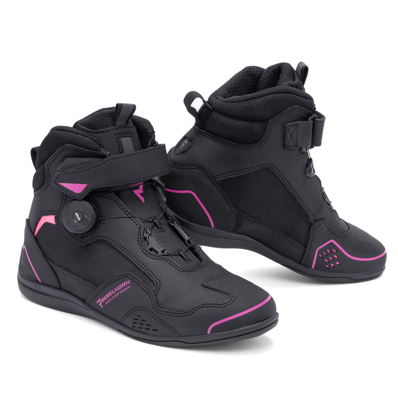 REBELHORN BUTY MOTOCYKLOWE SPARK II LADY BLACK/PIN