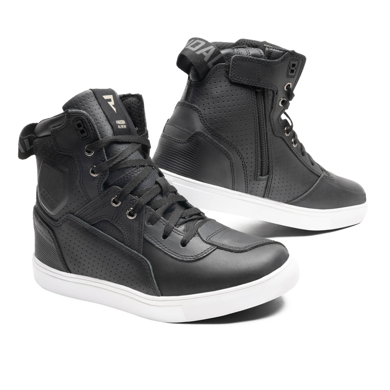 REBELHORN BUTY SKÓRZANE VANDAL BLACK/WHITE SOLE