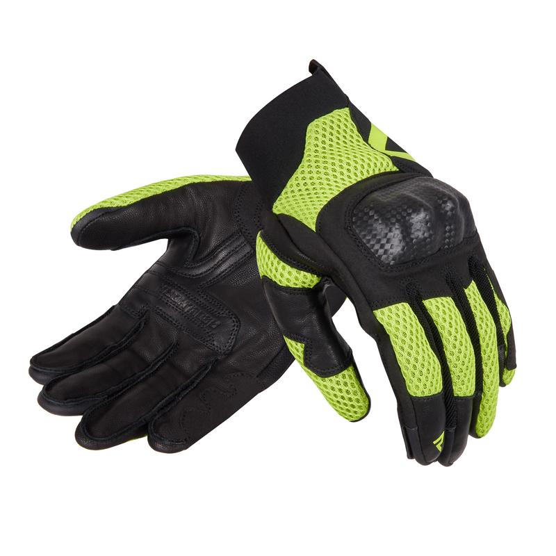 REBELHORN RĘKAWICE SKÓRZANE GAP III BLACK/FLUO YEL