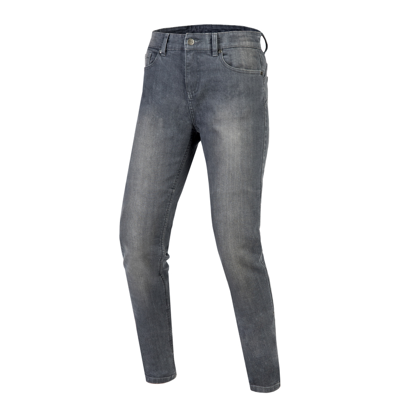 OZONE SPODNIE JEANS STRI LADY SLIM FIT WASHED GREY