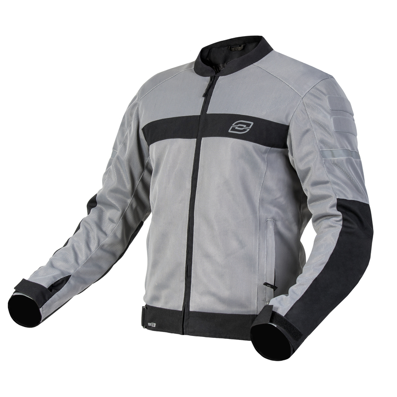 OZONE KURTKA MOTOCYKLOWA TEKSTYLNA DART SILVER/BLA