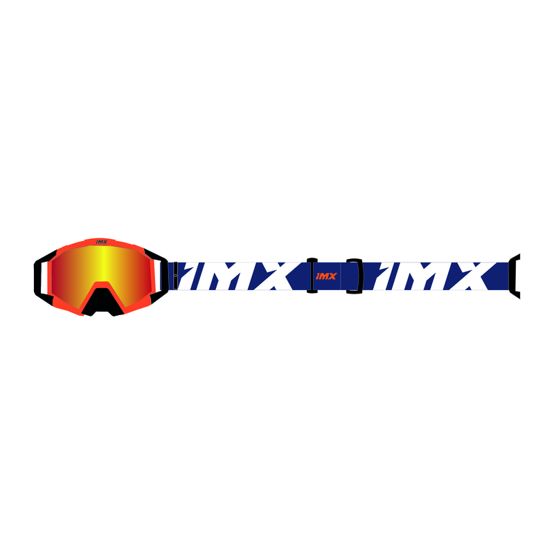 IMX GOGLE SAND ORANGE MATT/BLUE/WHITE ORANGE IRIDI