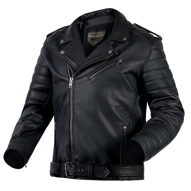 OZONE KURTKA SKÓRZANA RAMONES MODERN MATT BLACK