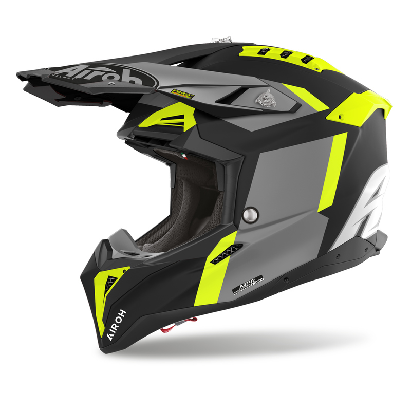 AIROH KASK OFF-ROAD AVIATOR 3 GLORY YELLOW MATT