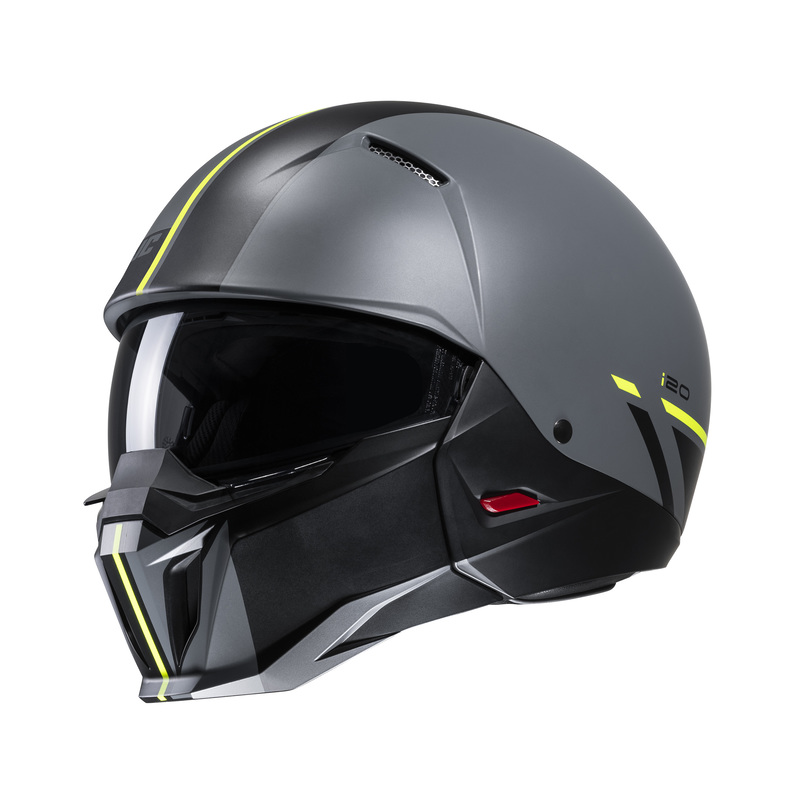 HJC KASK SYSTEMOWY I20 BATOL GREY/YELLOW