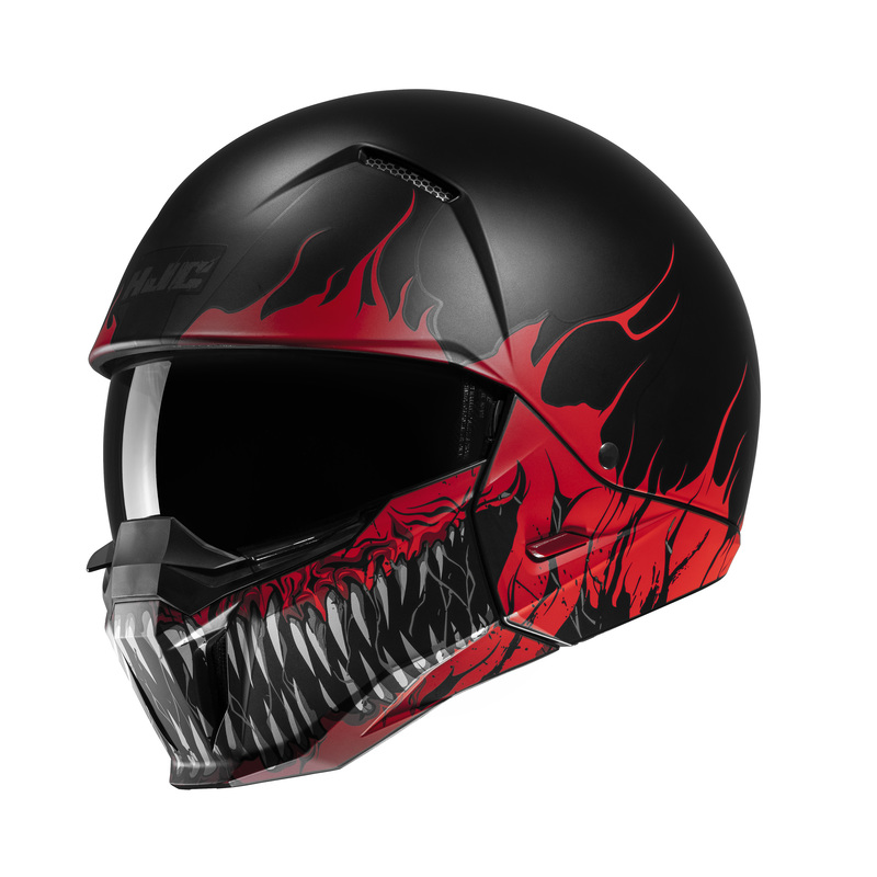 HJC KASK SYSTEMOWY I20 SCRAW BLACK/RED