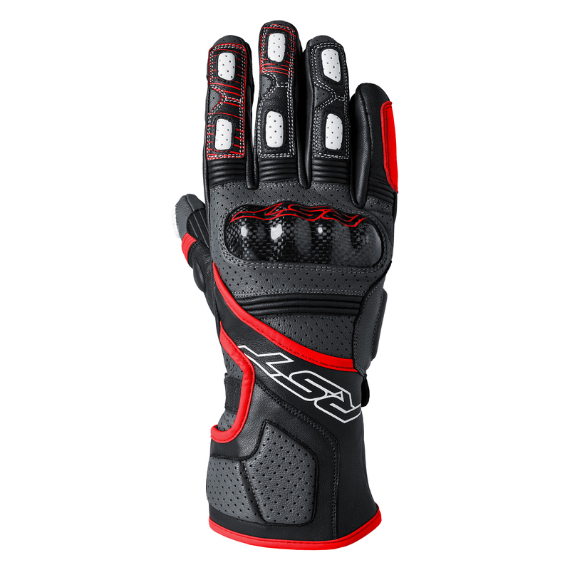 RST RĘKAWICE SKÓRZANE FULCRUM CE GREY/RED/BLACK